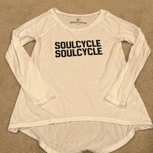 Long Sleeve SoulCycle  Tee Shirt White Size Small